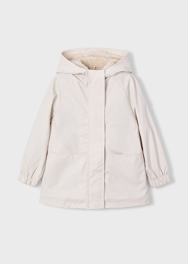 Parka com capucho pêlo