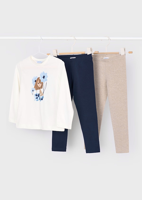 Conj. leggings 2 calças