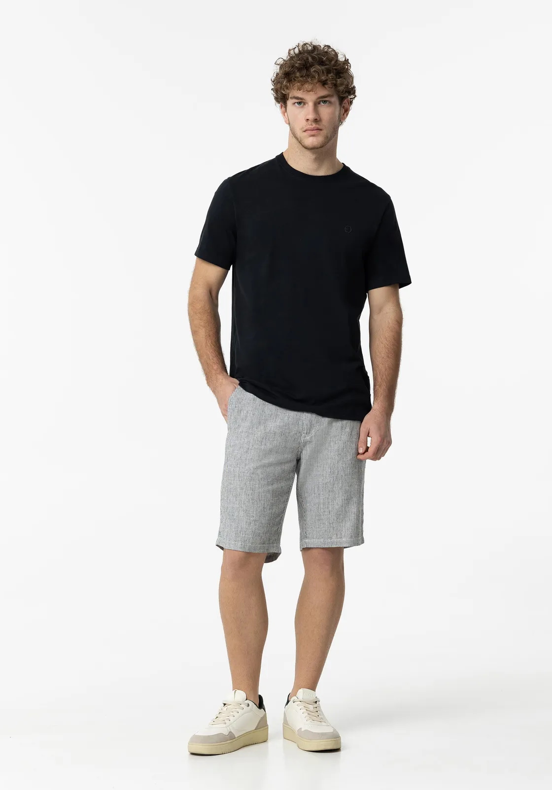 Calções não Denim Homem Chino Short Slim_33