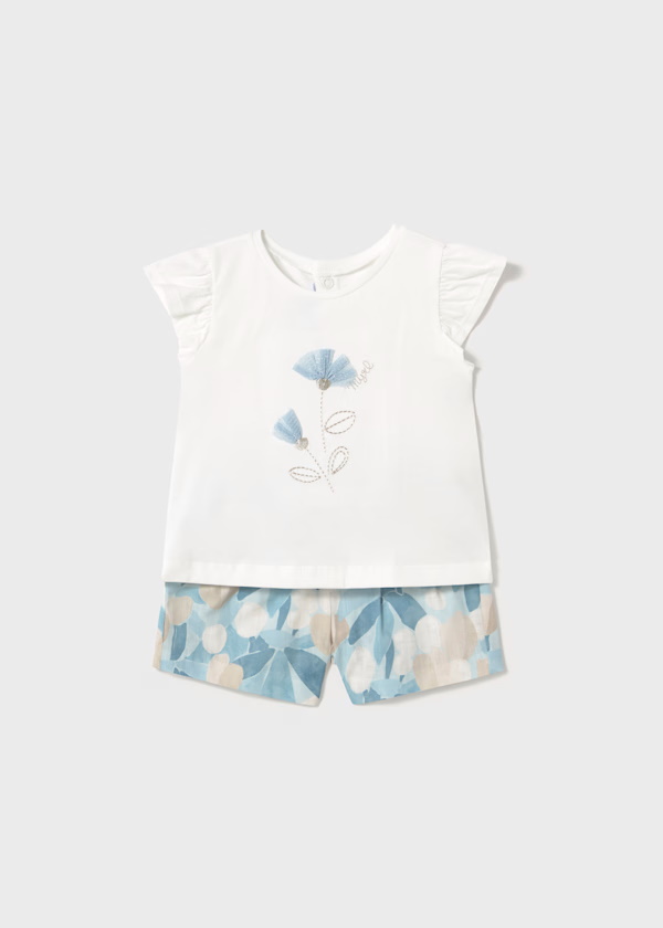 Conj. bermuda total look      Baby Menina