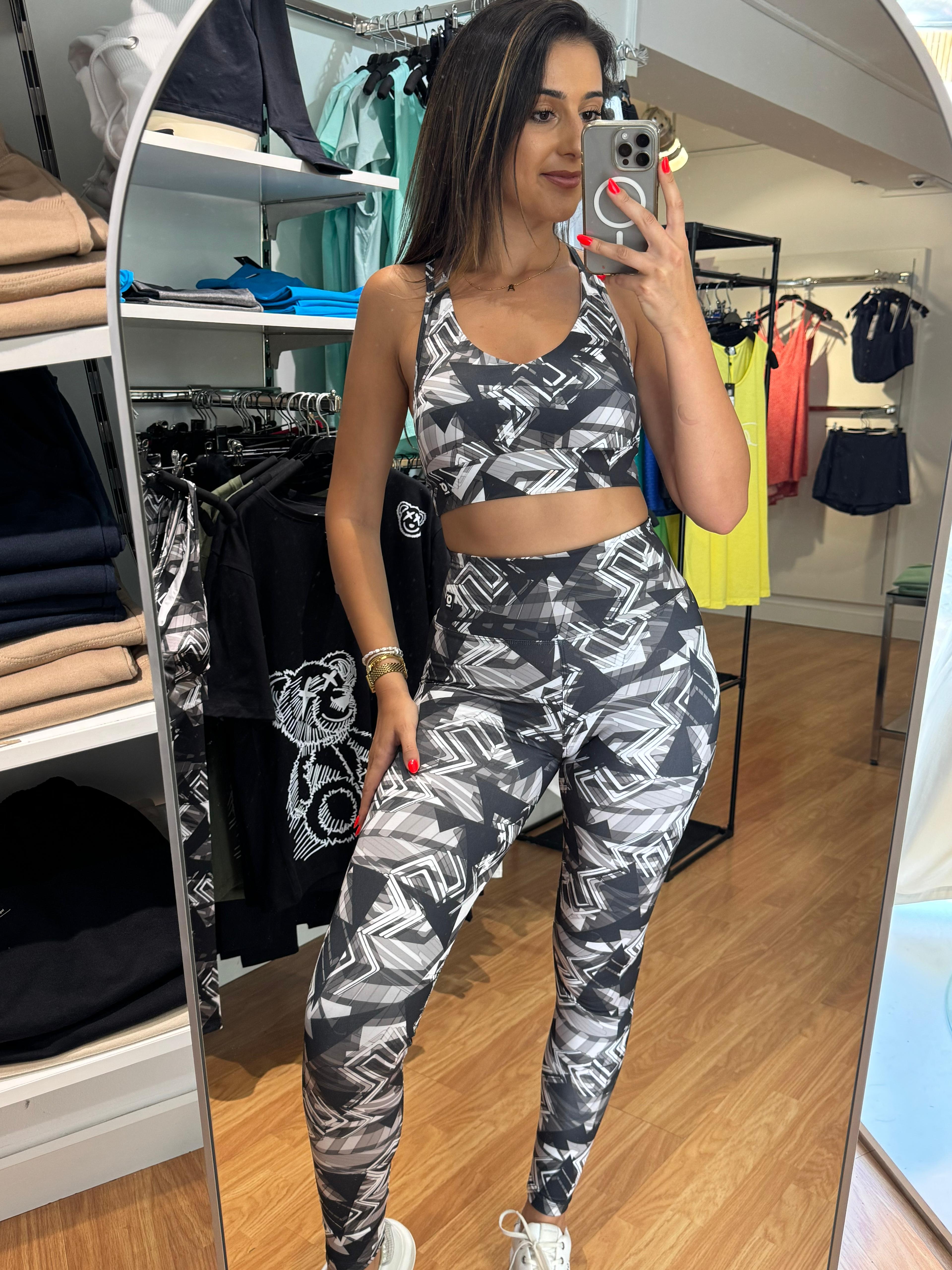  Leggings Cinta Subida 90% Poliester 10% Elastano