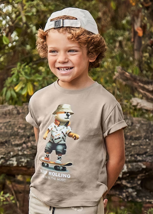 Camiseta m/c "roll and flow"  Rapaz