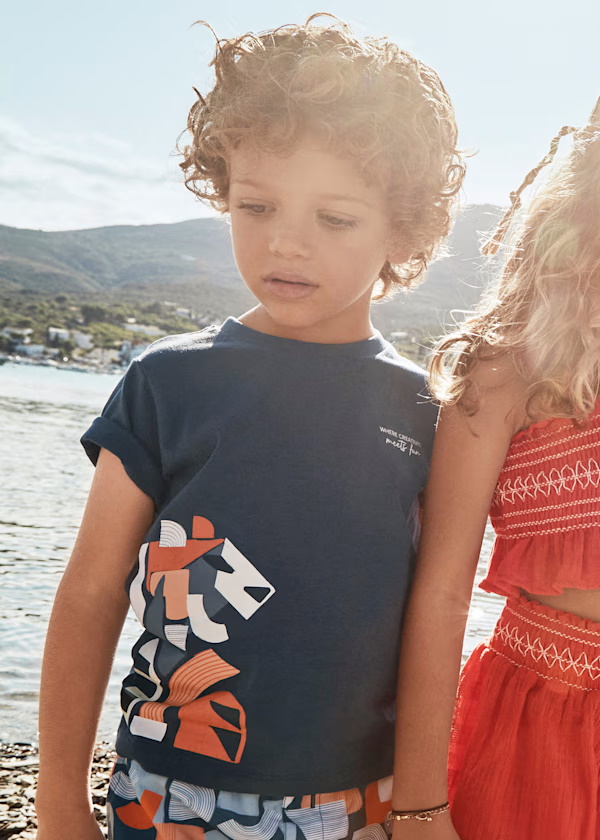 Camiseta m/c embossed "fun"   Rapaz