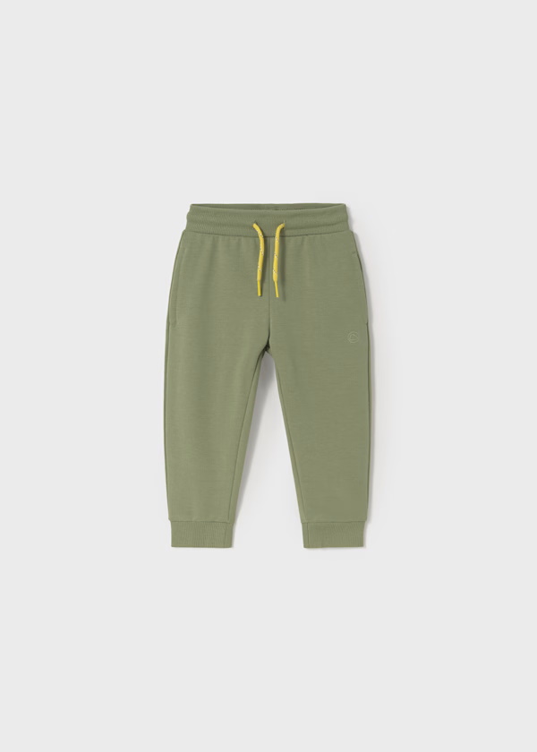 Calça felpa básica punhos     Baby Menino