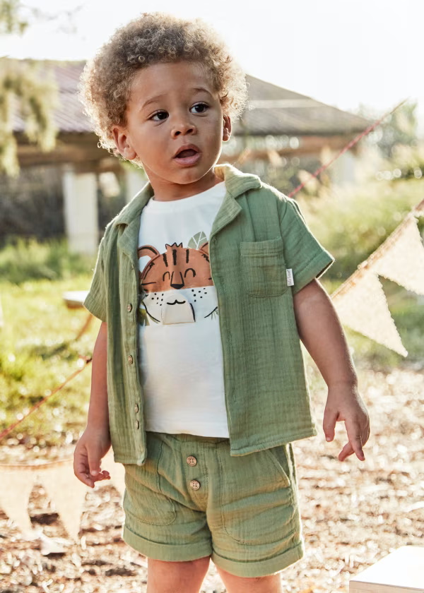 Bermuda bambula Baby Menino