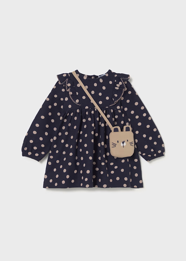 Vestido estampado c/bolso