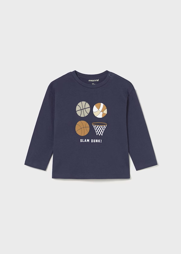 Camiseta m/l "basket"