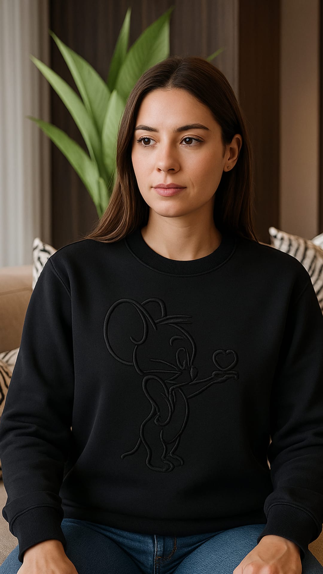 Sweats Senhora oversize 50% Algodão 50% poliester